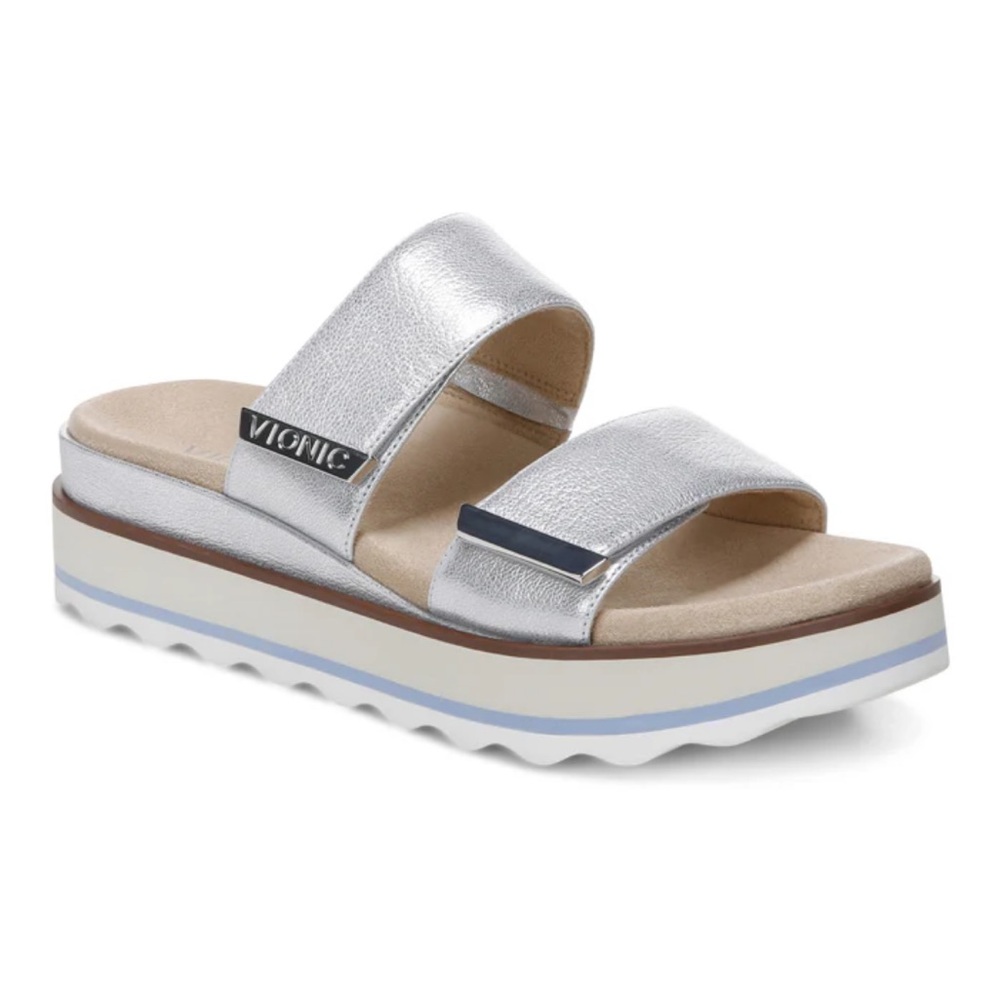 Vionic Silver Platform Sandals - image 1